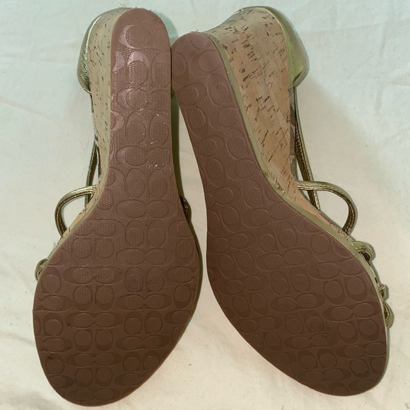 Coach wedges, lightly worn, size 11 - Picture 3 of 4